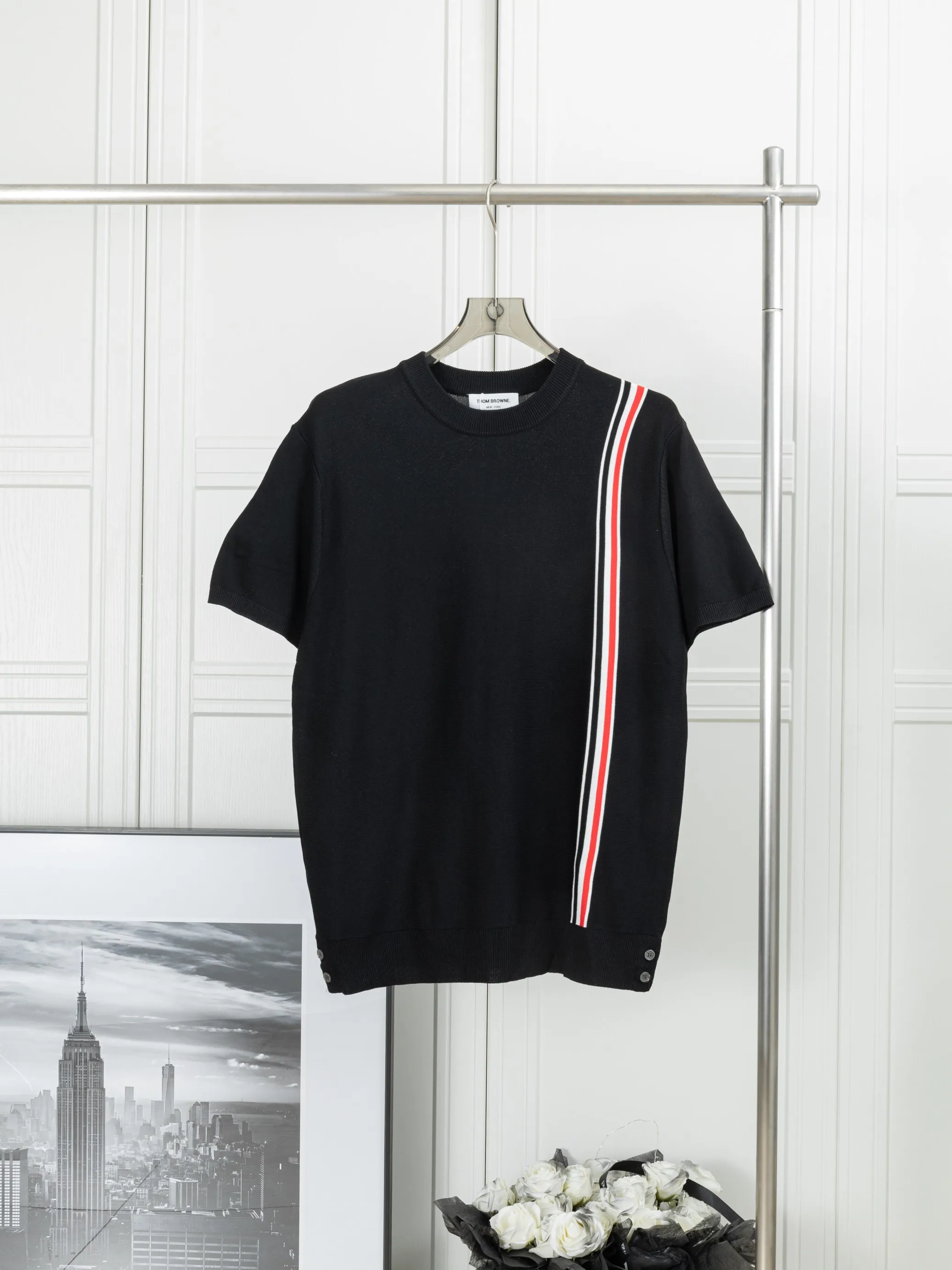 𝑻𝒉𝒐𝒎 𝑩𝒓𝒐𝒘𝒏𝒆 ， ， ， ， ， 。 Factory ，Quality ❗️ TB + + ：Black White ：1/2/3/4/5 (M-3XL)